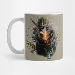 Gordon Setter with Woodcock Mug